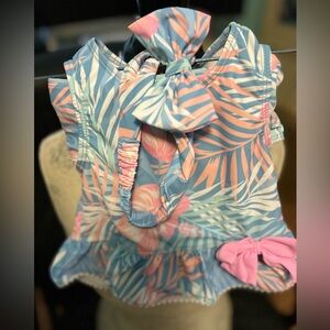 Bathing suit set- floral print-Tommy Bahama-size-2 Toddler